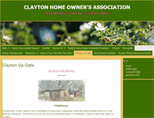 Tablet Screenshot of claytonhoa.com